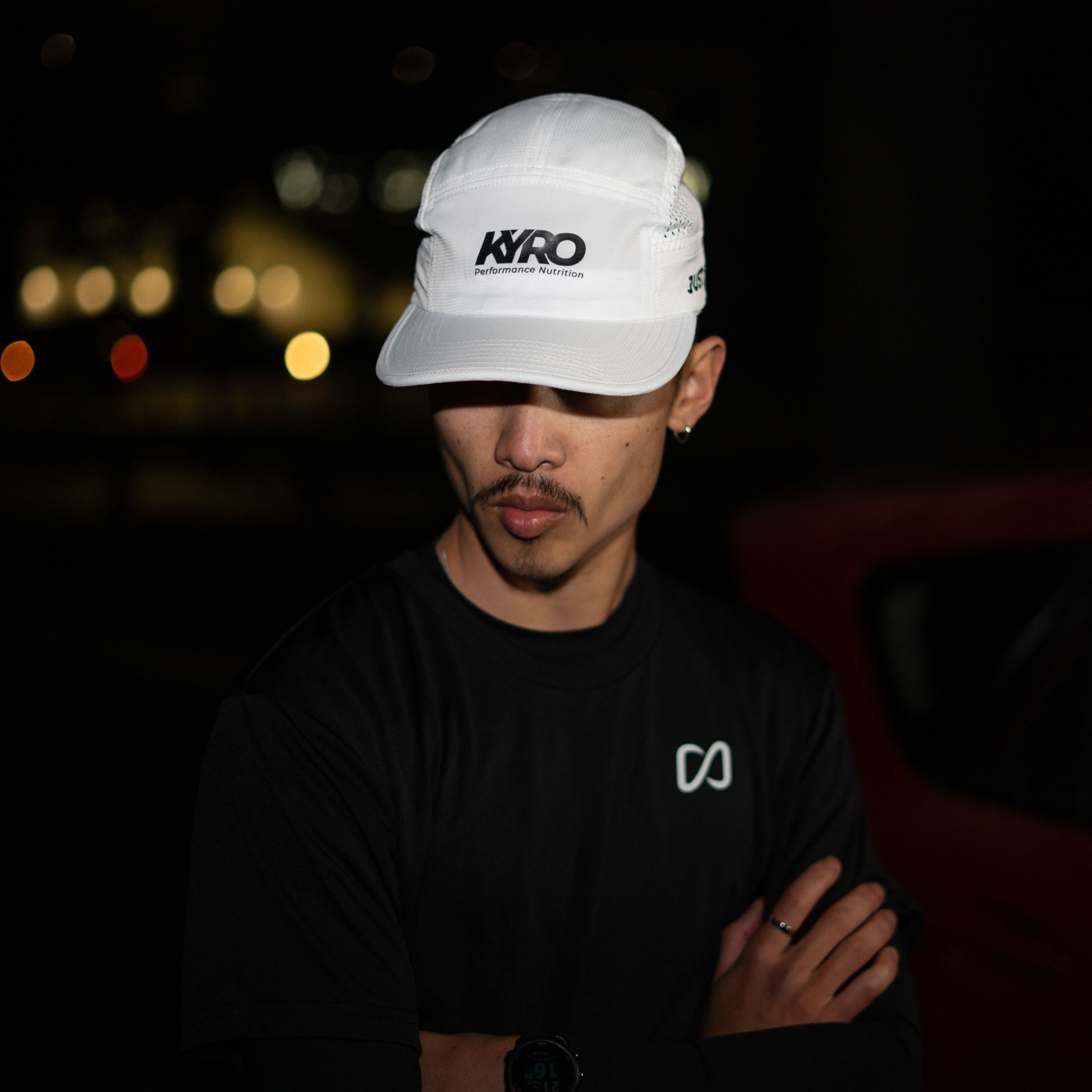 Performance Cap worn, front view